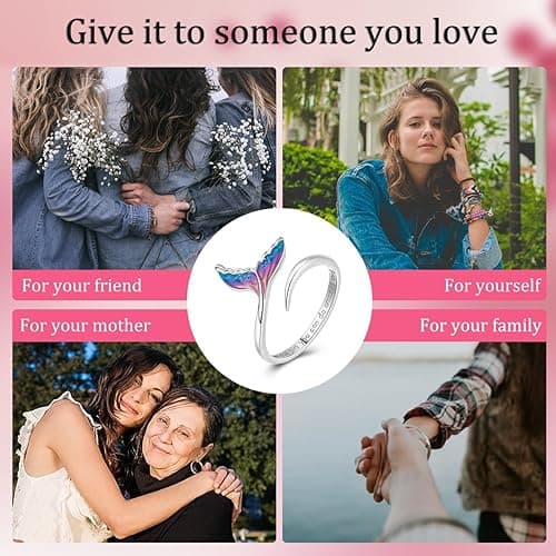 Vectoflux Adjustable 925 Sterling Silver Rings for Women - Elegant 5A CZ Dainty Hoop & Band Designs for Women, Hypoallergenic Daily Wear Jewelry with Gift Bag thumbnail 7