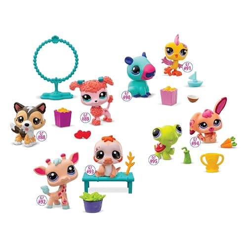BANDAI Littlest Pet Shop Pet Pairs 2 Pack (ONE Supplied at Random) | Each Contains 2 LPS Mini Pet Toys 3 Accessories 1 Collector Card and 1 Virtual Code | Collectable Toys for Girls and Boys thumbnail 9