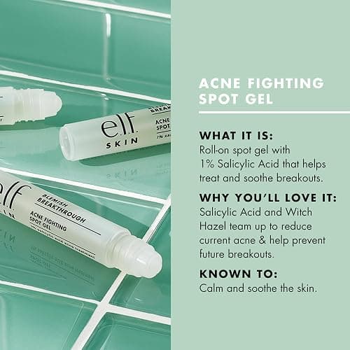 e.l.f. SKIN Blemish Breakthrough Acne Fighting Spot Gel, Roll-on For Treating Blemishes, Made With Salicylic Acid, Vegan & Cruelty-Free thumbnail 3