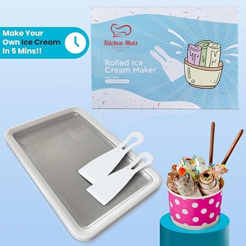 Extra Large Rolled Ice Cream Maker (14"x10") - Make Instant IceCream w/the Family - Manual Roll Your Own IceCream - Roll Ice Cream Tray thumbnail 5