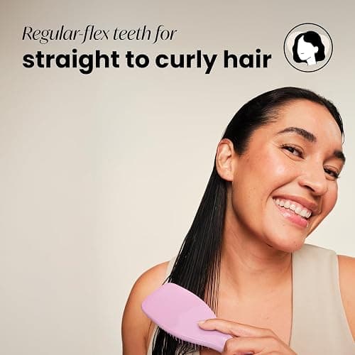 Tangle Teezer Ultimate Detangler Brush for Wet & Dry Hair, Eliminates Knots & Reduces Breakage for All Hair Types, Amazon Exclusive Rosebud thumbnail 3