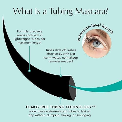 Thrive Causemetics Liquid Lash Extensions Mascara, Tubing Thrive Mascara Lengthening, Volumizing & Curling, Smudge Proof, Washable, No Clumping or Flaking, Vegan & Cruelty Free, Brynn (Rich Black) - Brynn (Rich Black) thumbnail 3