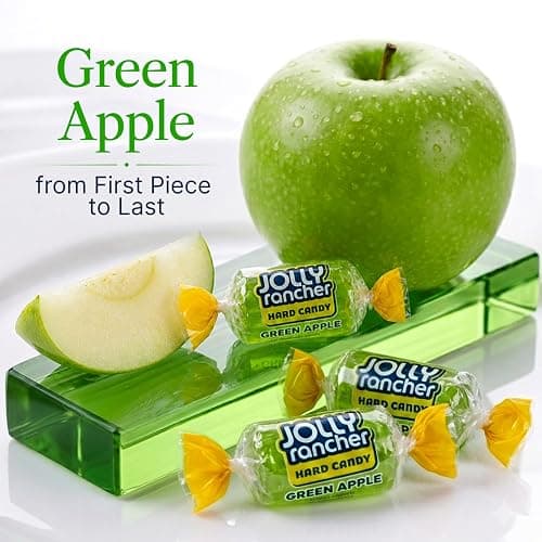 Hard Candy GREEN APPLE Original Flavor 1 lb - Bulk Bag, Individually Wrapped (74 Pieces) thumbnail 3