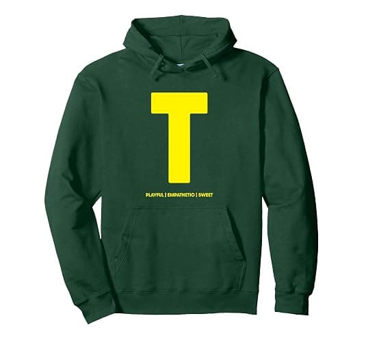 Chipmunks "T" for Theodore Letter Print Halloween Costume Pullover Hoodie - Image 1