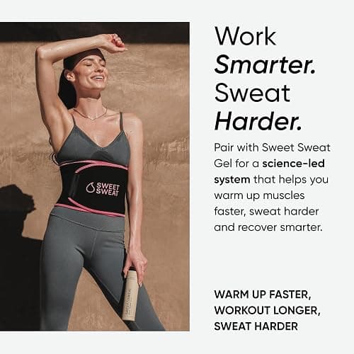 Sports Research Sweet Sweat Waist Trimmer (Core Series) - Premium Sweat Enhancing Fitness Band for Women & Men thumbnail 5