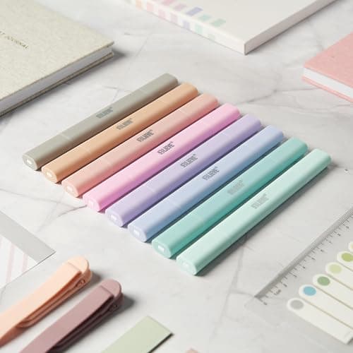 BLIEVE- Aesthetic Bible Highlighters No Bleed Through Assorted Colors, Cute Highlighter Dual Tip For Journaling Supplies And School Accessories, Bible Highlighters And Pens No Bleed (PASTEL) thumbnail 4