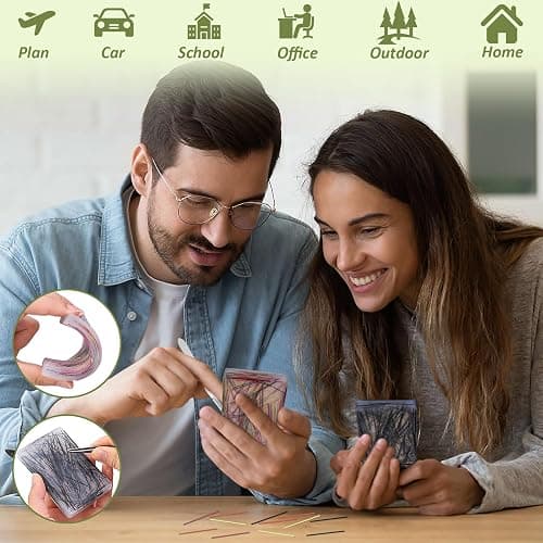 4 Pack-Contains 2 Skin Picking Fidget Toys with 2 Tweezers,Silicone Picky Pad Hair Plucking Fidget Toy for Trichotillomania, ADHD, Anxiety Relief & Sensory Stress Toys for Adults thumbnail 6