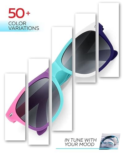 Retro Rewind Kids Sunglasses for Boys Girls Age 3-12 - Shatterproof UV400 Toddler Children Sun Glasses thumbnail 6