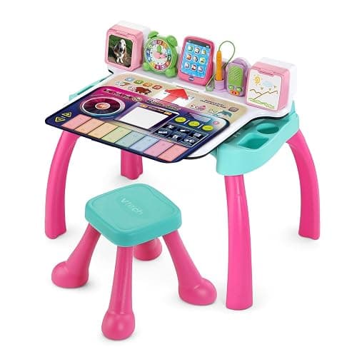VTech Explore and Write Deluxe Activity Desk (Frustration Free Packaging), Pink thumbnail 4
