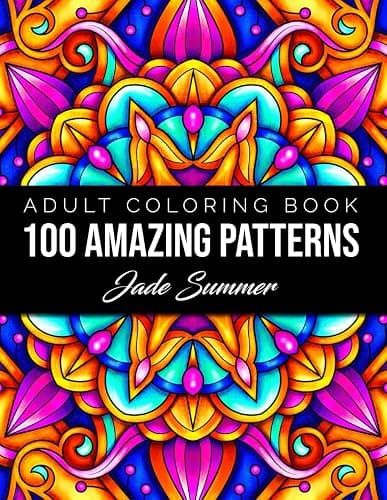 100 Amazing Patterns: An Adult Coloring Book with Fun, Easy, and Relaxing Coloring Pages - Image 1