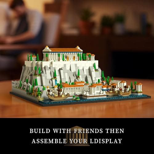 Givenni Architecture The Acropolis in Athens Building Sets; Collectible Model for Adults; Home Décor Model Building Kit, Creative DIY Activity, Famous Landmarks Collection (1947 Pieces) thumbnail 5