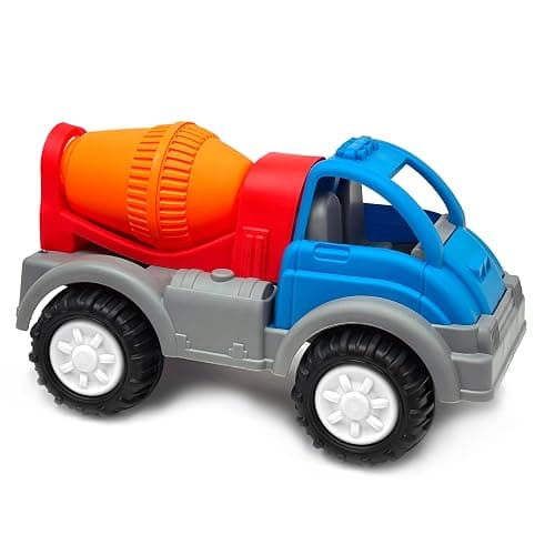 American Plastic Toys Gigantic Cement Mixer with Rotating Drum, Sturdy Wheels, Metal Axles & Made from Durable Plastic for Children 2 Years & Older thumbnail 5