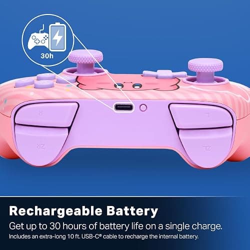 PowerA Advantage Wireless Controller for Nintendo Switch 2 - Kirby PuffOfficially Licensed, Hall Effects, Mappable Buttons, Pro Controller, C Button, Motion Controls thumbnail 8