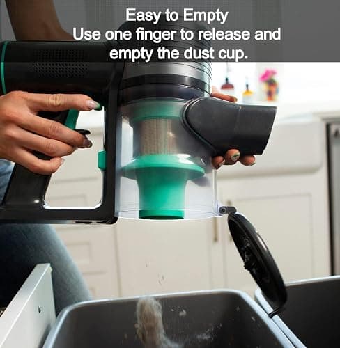 Wyze Cordless Vacuum Cleaner with 20000Pa Powerful Suction, Lightweight Stick with HEPA Filter, 300W Powerful Brushless Motor, 40mins Runtime in Eco Mode, for Home Hard Floor Carpet Pet Hair thumbnail 7