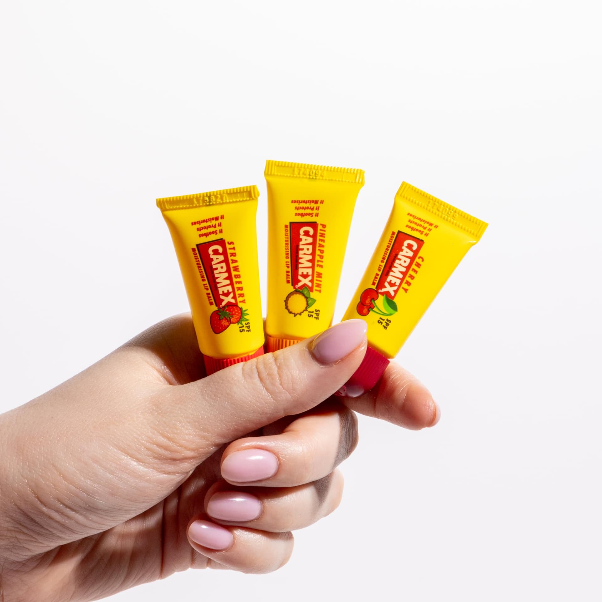 CARMEX MINIs 3 x 5g tubes: Strawberry, Pineapple Mint and Cherry thumbnail 8