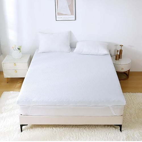MUXHOMO 2 Inch 7-Zone Full Mattress Topper, Egg Crate Foam Mattress Topper Full Size for Back Pain, Lavender Cooling Gel Infused Bed Pad, CertiPUR-US and Oeko-TEX Certification (54"×75") thumbnail 7