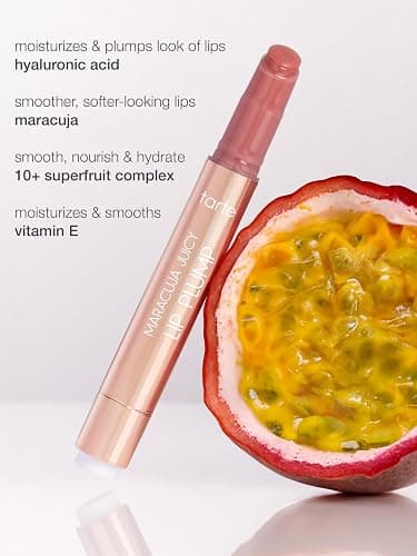 tarte maracuja juicy lip plump – Hydrating & Volumizing Lip Plumper Gloss Balm with Nourishing Hyaluronic Acid, Plumps & Moisturizes, Vegan & Cruelty-Free, full size, honeysuckle thumbnail 3