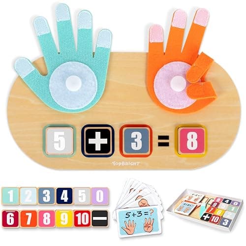 TOP BRIGHT Preschool Learning Toys for Toddlers 3-4, Montessori Toys for 3-5 Year Old Boys Girls Birthday Gifts, Educational Number Blocks Math Manipulatives - Image 1