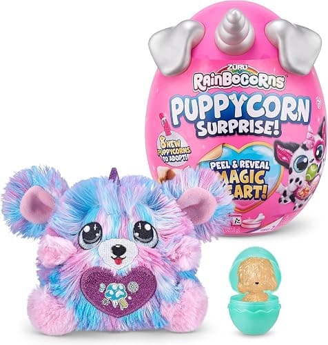 Rainbocorns Puppycorn Surprise Series 2 (Komon) by ZURU, Collectible Plush Stuffed Animal, Surprise Egg, Scratch n Sniff Sticker, Color Mix Slime, Ages 3+ for Girls, Children thumbnail 3