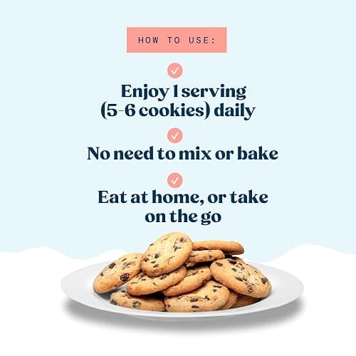 Lactation Cookies Breastfeeding Supplement - Chocolate Chip - Support Mothers Breast Milk Supply Increase - with Brewers Yeast Powder, Oat Flour, and Flax for Lactation - Fenugreek Free - 10oz thumbnail 7