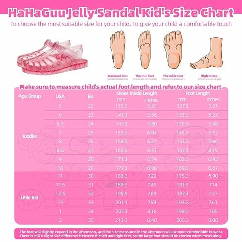 HaHaGuu Girls Jelly Sandals Summer Costume Princess Dress Flat Breathable Waterproof Fisherman Gladiator Shoes For Girl Closed Toe Beach Flat-Sandals For Toddler Little Kid Big Kids thumbnail 8