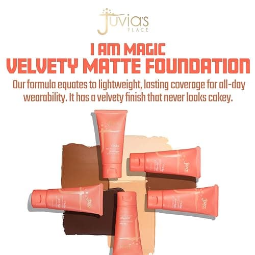 Juvia's Place I Am Magic Velvety Matte Liquid Foundation 610 - Cebu - Light w/Neutral Undertone, Makeup Foundation Full Coverage, Lightweight, Long Wear, Velvety Matte Finish thumbnail 3