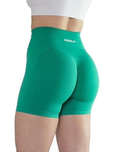 AUROLA Intensify Workout Shorts for Women Seamless Scrunch Short Gym Yoga Running Sport Active Exercise Fitness Shorts thumbnail 5