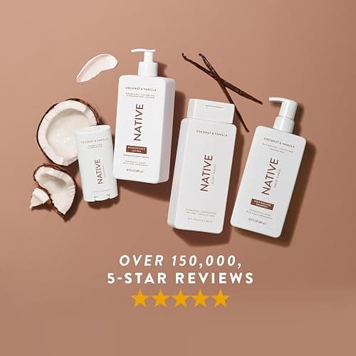 Native Body Lotion Contains Naturally Derived Plant-Based Moisturizers for Women and Men | Restores Dry Skin, Coconut & Vanilla, 16.5 fl oz thumbnail 8