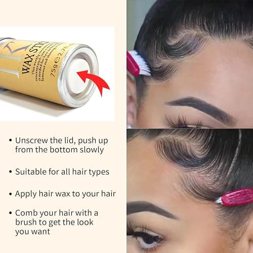 PasaRose Hair Wax stick,Wax Stick for Hair Slick Stick, No spices,Easy to Absorb (2 pack) thumbnail 5