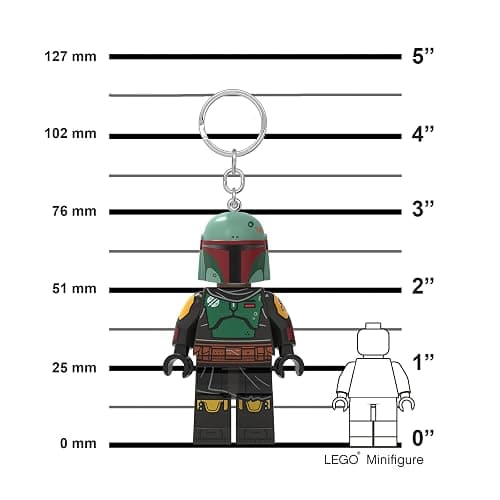 LEGO Star Wars - Large 3 Inch Tall Figure Key Light - Boba Fett (KE188H) thumbnail 2