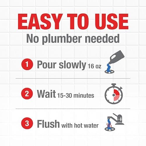 Drano Max Gel Drain Clog Remover & Cleaner, Fast-Acting to Unclog Standing Water & Remove Hair, Grease & Food Blockages, Safe for all Pipes & Septic, Kitchen Sinks, Bathroom Showers, 80 Oz, 2 Pack thumbnail 8