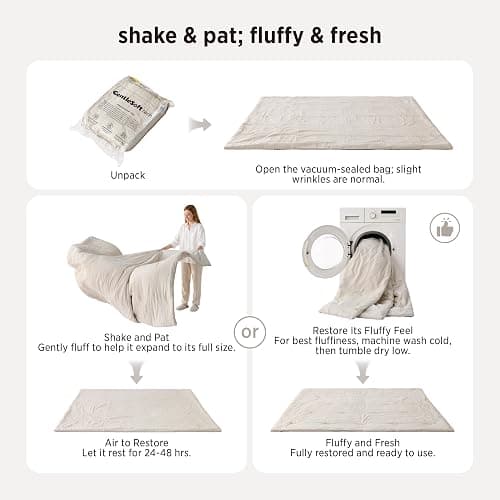 Bedsure Queen Comforter Set Prewashed Soft Bedding 3Pcs Rose Pink 90"x90" | GentleSoft, Built to last, all season, bedding, warm yet lightweight, gift choice, OEKO-TEX, machine-washable thumbnail 5