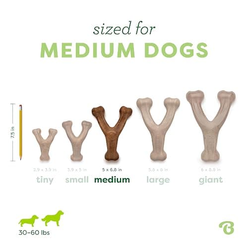 Benebone Wishbone Durable Dog Chew Toy for Aggressive Chewers, Real Bacon, Made in USA, Medium | Durable, Super Chewer, Made in USA, Dog Bones, Long-Lasting, A Size for Every Dog, Keeps Them Busy thumbnail 4