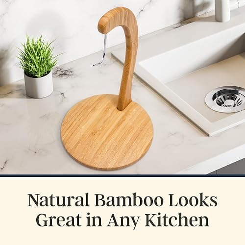 Totally Bamboo Banana Holder – Wooden Banana Stand and Hanger for Countertop Fruit Storage, Durable Bamboo Banana Hook for Even Ripening and Easy Access thumbnail 5