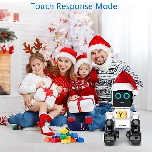 okk Robot Toy for Kids, Smart RC Robots for Kids with Touch and Sound Control Robotics Intelligent Programmable, Robot Toy with Walking Dancing Singing Talking Transfering Items for Boys Girls (White) thumbnail 6