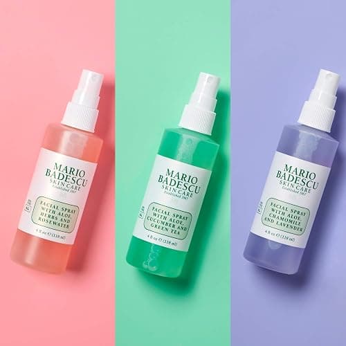 Mario Badescu Facial Spray Collection with Rose Water, Cucumber, Lavender and Orange Blossom, Multi-Purpose Cooling and Hydrating Face Mist for All Skin Types, Dewy Finish thumbnail 5