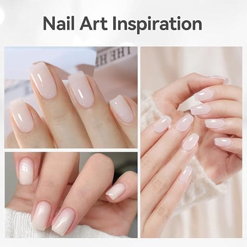 BORN PRETTY Builder Gel for Nails, 8-in-1 Milky White Clear Builder Nail Gel for Nail Apex and Gel Extension Strengthener, Nail GLue Gel Hard Gel Base Rhinestone Nail Glue Gel in a Bottle 15ml thumbnail 9