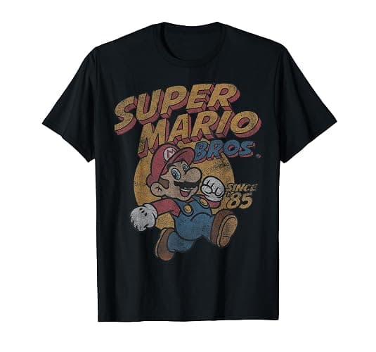 Super Mario Bros. Since '85 Vintage Poster T-Shirt - Image 1