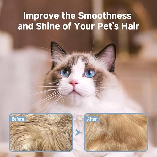 REIKIYA Cat Steam Brush,4-in-1 Spray Hair Removal Dog Brush for Shedding & Grooming with UV Light, Anti-Static Pet Spray Comb with One-Click Release Button thumbnail 4