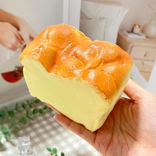 Bread Squeeze Squishy Toy，Slow Rising Squishy， Dumpling Stress Ball | Bread squishy Fidget Toy for Office or Party Favor thumbnail 5