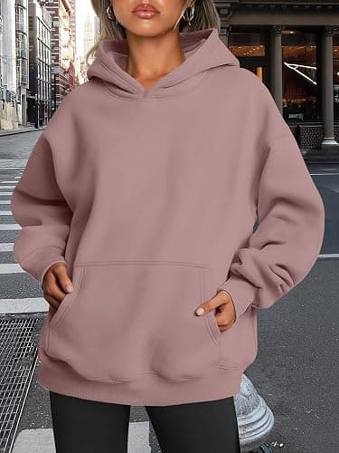 Trendy Queen Womens Oversized Hoodies Fleece Sweatshirts Fall Fashion 2025 Pullover Sweaters Winter Clothes thumbnail 6