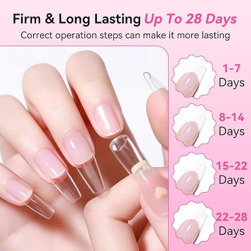 Makartt Nagelkleber für Kunstnägel, Nail Glue Extra Starker Schnelltrocknend in 5 s, 28 Tage lang anhaltend, Acryl Nail Glue for Nagelspitzen Oder Reparierte Nägel, Keine UV-Lampe erforderlich thumbnail 4