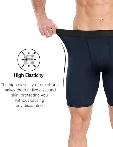 HovSiyla Compression Shorts Men Performance Sports Workout Athletic Running Underwear Shorts Spandex thumbnail 3