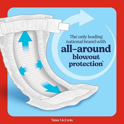 Huggies Size 1 Diapers, Little Snugglers Diapers, Size 1 (8-14 lbs), 198 Count (6 Packs of 33), Packaging May Vary thumbnail 5