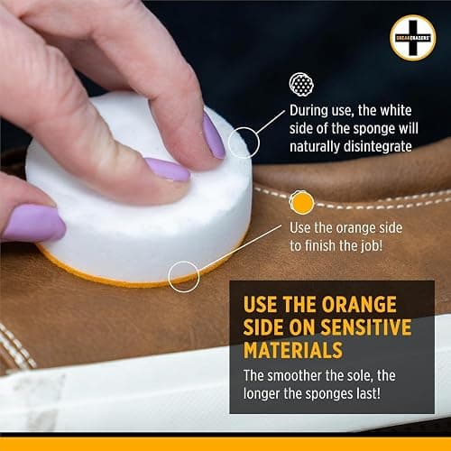 SneakERASERS Instant Sneaker Cleaner Sponge, Effective Shoe Cleaning for White Sneakers, Tennis Shoes - thumbnail 2