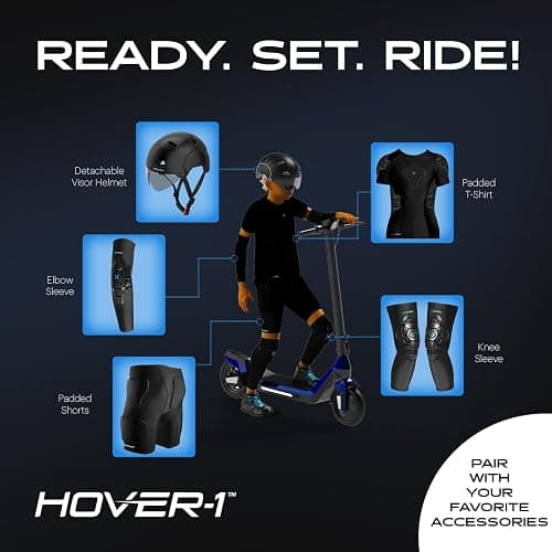 Hover-1 Solaris Kick Scooter with Multicolor Wheel Lights, 4.5” Front Wheels, Rear Foot Brake, and 110 Pound Weight Capacity thumbnail 5