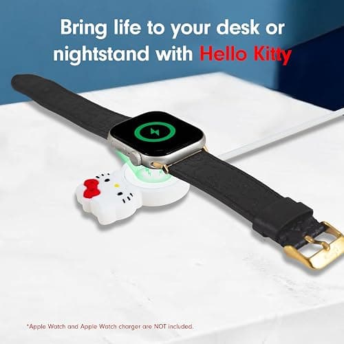 Sonix x Sanrio Apple Watch Charger Cover | Silicone Smartwatch Charging Cable Case, Dock Holder for Apple Watch | Hello Kitty thumbnail 7