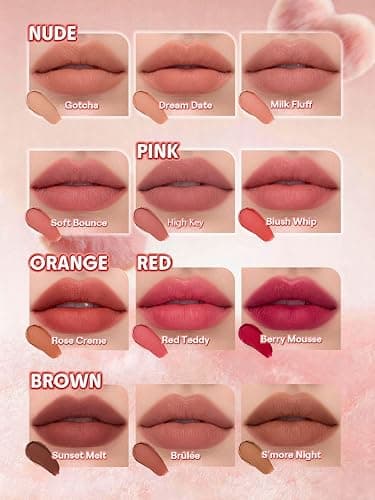 SHEGLAM Marshmallow Puff Lip Blur Pen Matte Lipstick for Long-lasting Hydrating Lip Makeup-331 Berry Mousse thumbnail 7