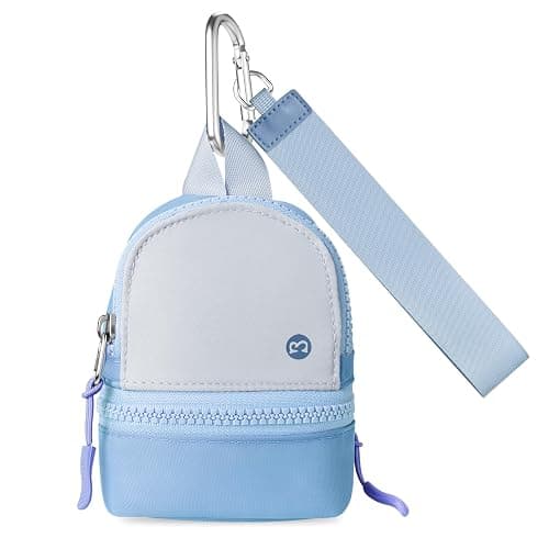 Babysun Mini Backpack Keychain Wristlet Pouch Small Change Coin Purse Cute Zipper Wallet With 3 RFID Card Slots For Women/Men Airpods Cosmetics - Image 1