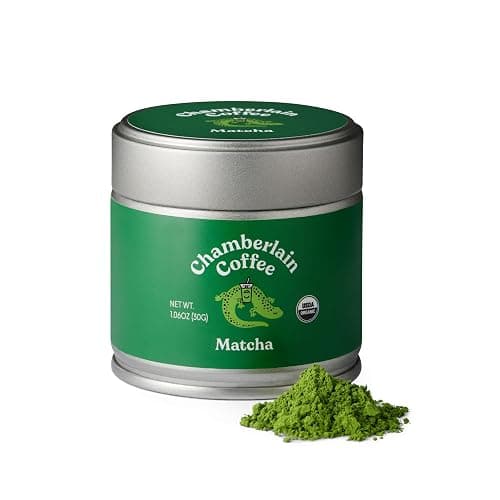 Chamberlain Coffee Ceremonial Matcha Green Tea Powder - First Harvest - Japanese Green Tea + Original Grade Matcha - Hot or Iced - Organic, Vegan & Gluten-Free Matcha Powder, 1.06 oz - Image 1
